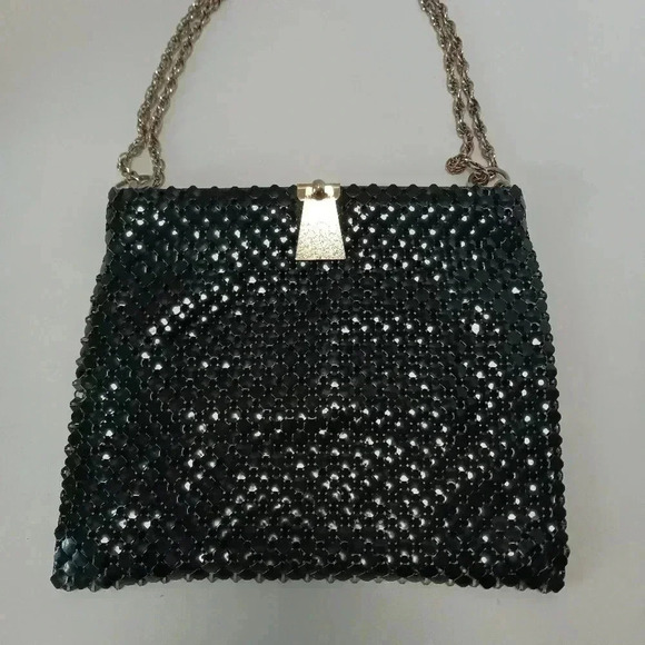 Whiting And Davis Mesh Metal Bag Black - Picture 9 of 9